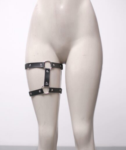 [P/M/G] Garter de courino com argolas