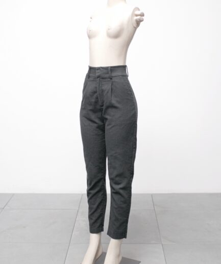 [P] Calça alfaiataria de algodão com bolsos
