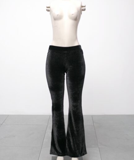 [P/M] Calça flare de veludo