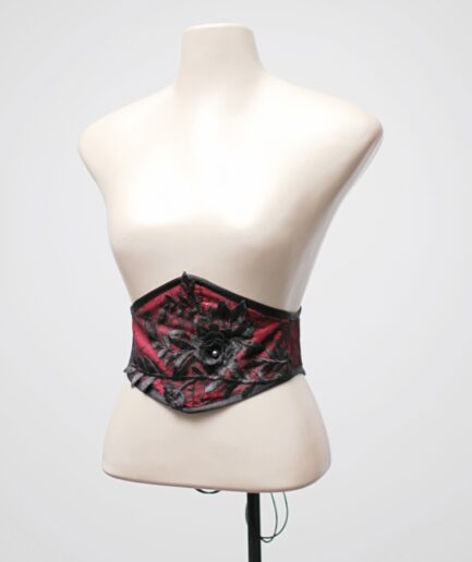 [P] Cinto corset vermelho com renda Saturnine corsets
