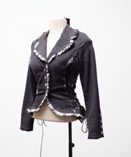 [PP] Blazer com amarrações laterais e estampa nas costas K-Star