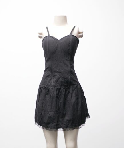 [P] Vestido corpete de alcinha com amarração nas costas Vittrini Rock