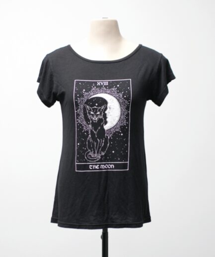 [P/M] Camiseta tarot gato e lua
