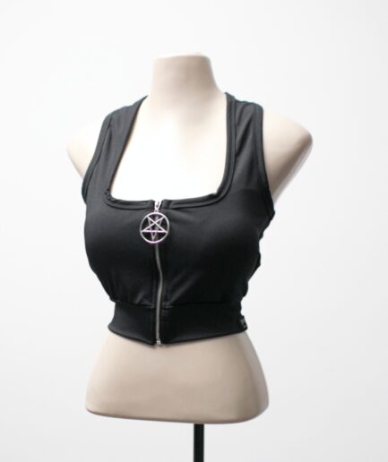 [M/G] Top cropped de academia com pentagrama Sweet Sam
