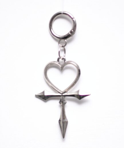 Chaveiro/alargabrinco de ankh com coração Reversa