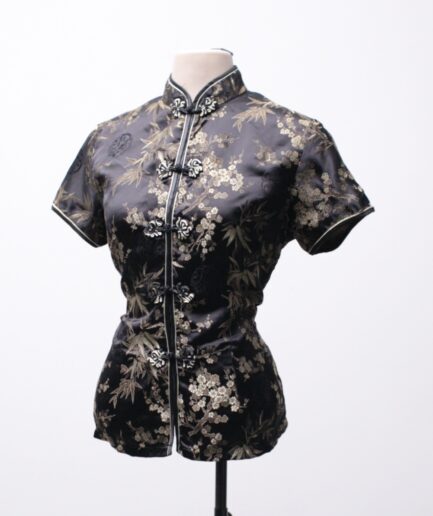 [M/G] Blusa estilo oriental de cetim importada