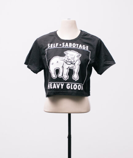 [M] Camiseta cropped "self sabotage" Heavy Gloom