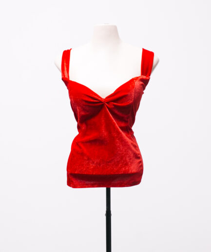 [M/G] Blusa de veludo vermelho Sweet Sam