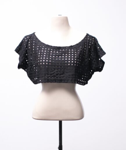 [G] Camiseta cropped com furinhos