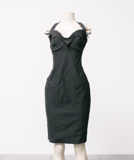 [P/M] Vestido tubinho midi com decote de morcego Killstar