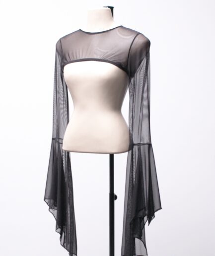 [P/M] Bolero de tule com mangas flare Dark Alien
