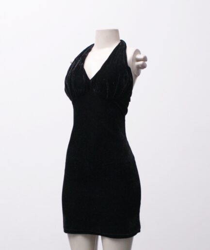 [P] Vestido tubinho de veludo