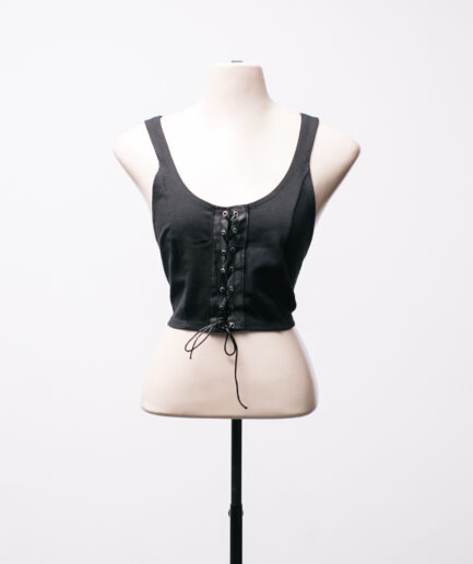 [M/G] Cropped com detalhe de amarração Reversa