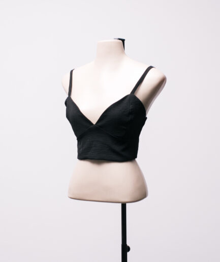 [P/M] Cropped de alcinha em viscose Sweet Sam