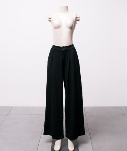 [G/GG] Calça pantalona de malha com bolsos Sweet Sam
