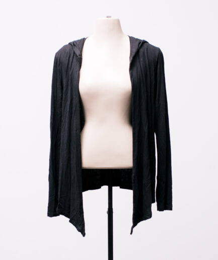 [P/M] Cardigan de malha com capuz e pontas Dark Fashion
