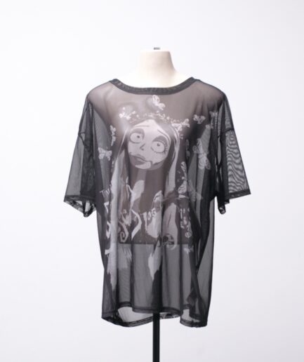 [G/GG] Camiseta de tule "corpse bride" Romwe
