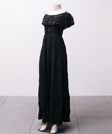 [P/M] Vestido longo de viscose ciganinha