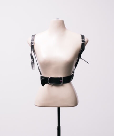 [M/G] Harness de courino grosso com argolas e fivelas