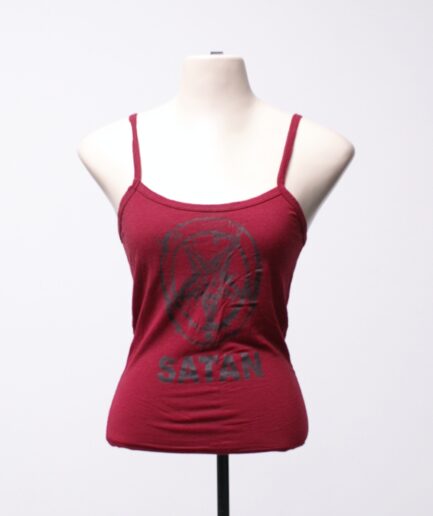 [P/M] Regata vermelha com pentagrama "Satan"