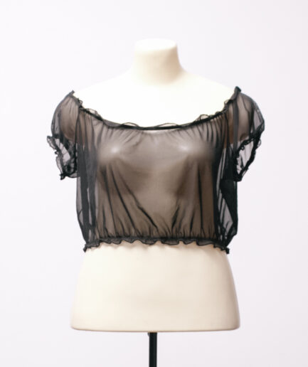 [GG] Cropped ciganinha de tule Dark Alien