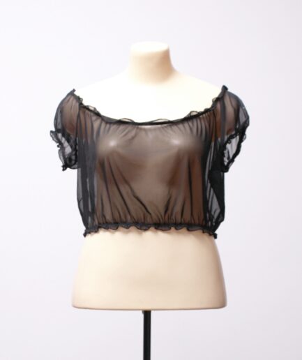 [GG] Cropped ciganinha de tule Dark Alien