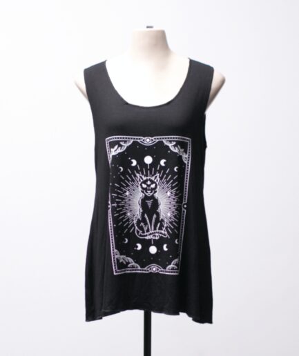 [P/M/G] Regata de malha com "gato tarot"