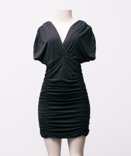 [P] Vestido de malha com drapeados