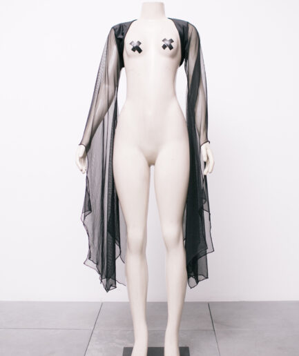 [P/M/G/GG] bolero mangas de morcego de tule