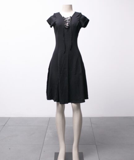 [M/GG] Vestido rodado de malha com amarração