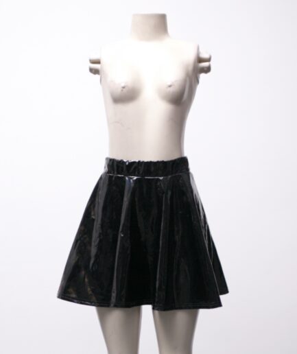 [M] Saia godê de vinil holográfico Shein