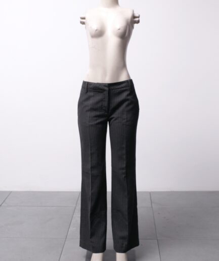 [P] Calça alfaiataria risca-de-giz com bolsos Zara