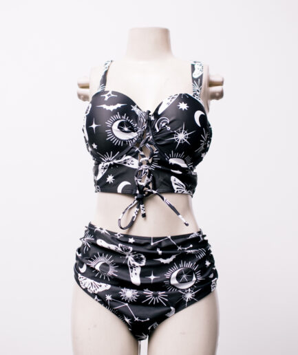 [G/GG] Conjunto biquíni com estampa mística Romwe