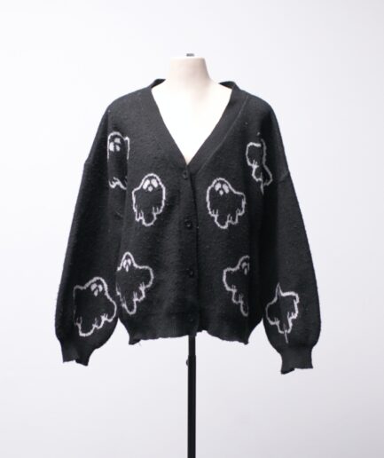[GG/EGG] Cardigan de tricô com fantasmas Shein