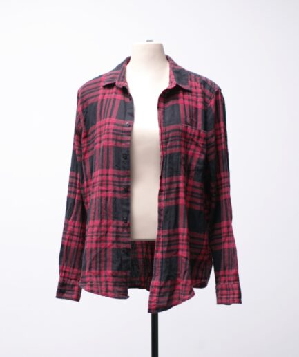 [M/G] Camisa manga longa xadrez vermelha Bluesteel