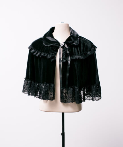 [U] capa de veludo com renda