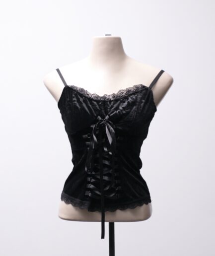 [P/M] regata de veludo cthulhu com amarração no centro