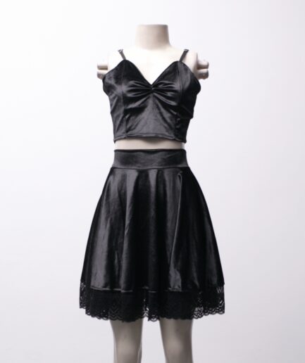 [P] conjunto de veludo Dark alien