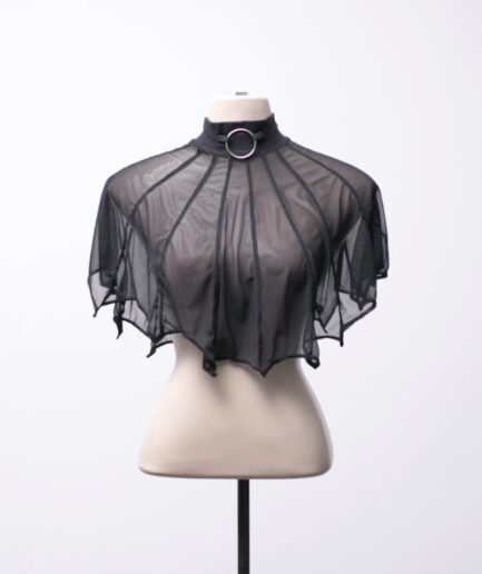 [U] Capa de tule com pontas e argola Dark Alien