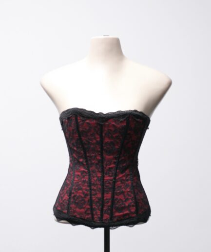 [PP] Corselet vermelho com renda