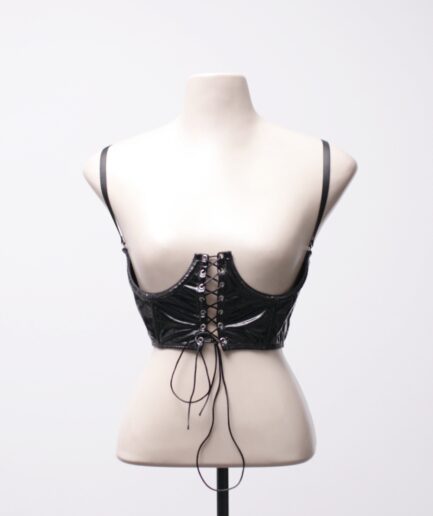 [P/M] Cinto underbust de vinil com amarração Lust's Elixir