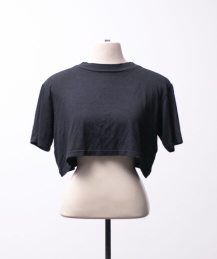 [P/M/G] Camiseta cropped de malha