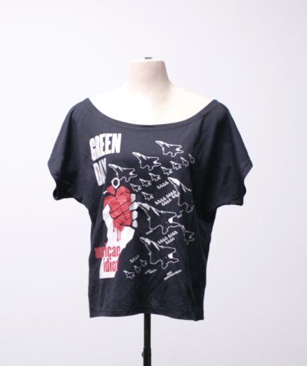 [M/G] Camiseta gola canoa "Green Day"