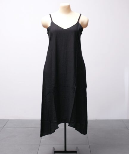 [G/GG/EGG] Vestido de alcinha com pontas longo em viscose