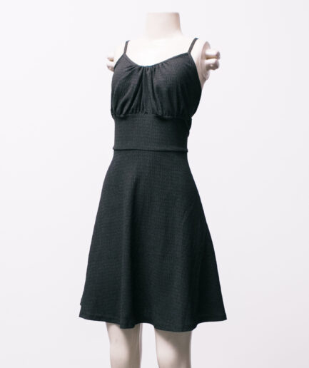 [G] Vestido godê de alcinha texturizado Shein