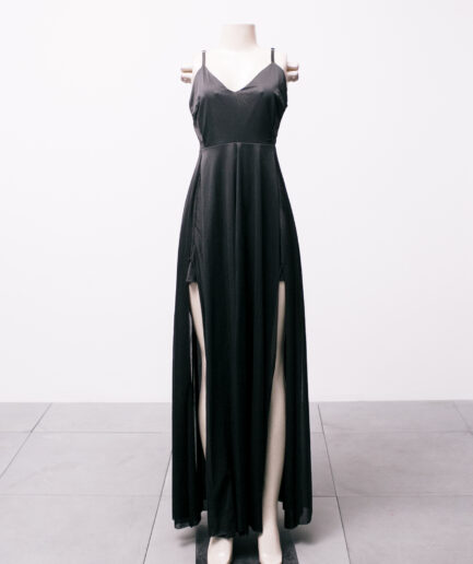 [P] vestido longo com fendas